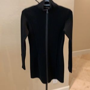 Athleta Size XXS merino wool blend  knit sweater zip front Jacket